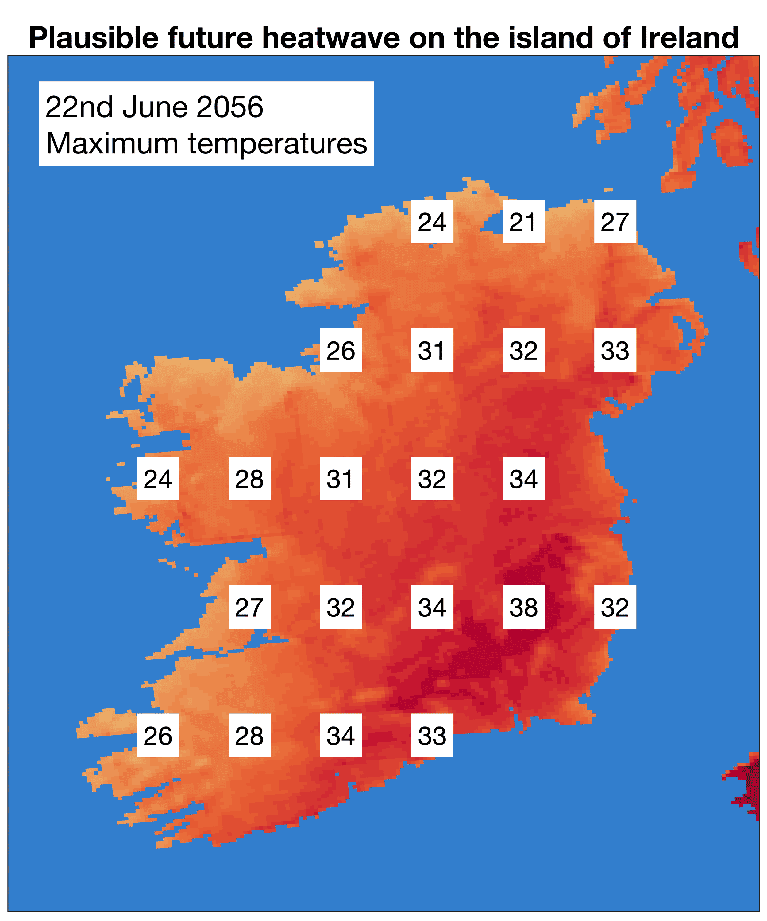 A summer heatwave topping 38 degrees could be in our future